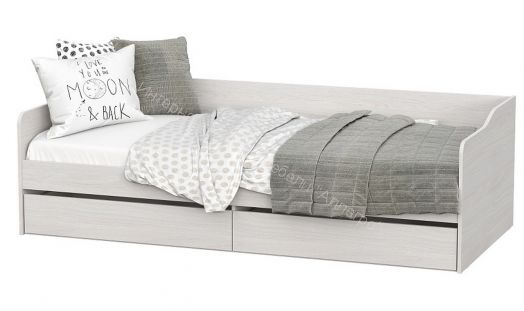 Кровать КР 1 универсальная Серия 2 с настилом Лайт Ясень Анкор Светлый