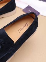 Мужские лоферы Santoni с кисточками