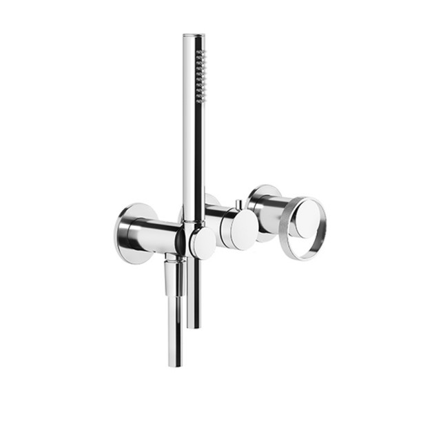 Смеситель для ванны c душем Gessi Anello 63345031 хром схема 2