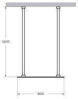 Стеклянная душевая перегородка CEZARES LIBERTA-L-2-80-120-C схема 7