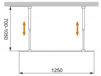 Душевая перегородка CEZARES LIBERTA-L-2-125-C схема 2