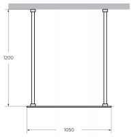 Душевая перегородка CEZARES LIBERTA-L-2-105-120-C схема 3