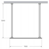 Душевая перегородка CEZARES LIBERTA-L-2-110-120-C схема 3