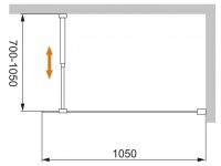 Душевая перегородка CEZARES LIBERTA-L-1-105-C схема 10