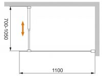 Душевая перегородка CEZARES LIBERTA-L-1-110-C схема 10