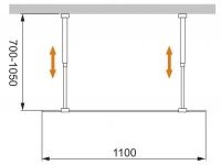 Душевая перегородка CEZARES LIBERTA-L-2-110-C схема 3