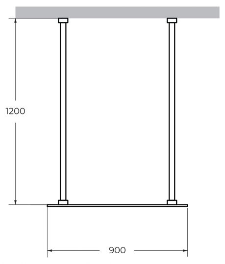 Душевая перегородка CEZARES LIBERTA-L-2-90-120 схема 11