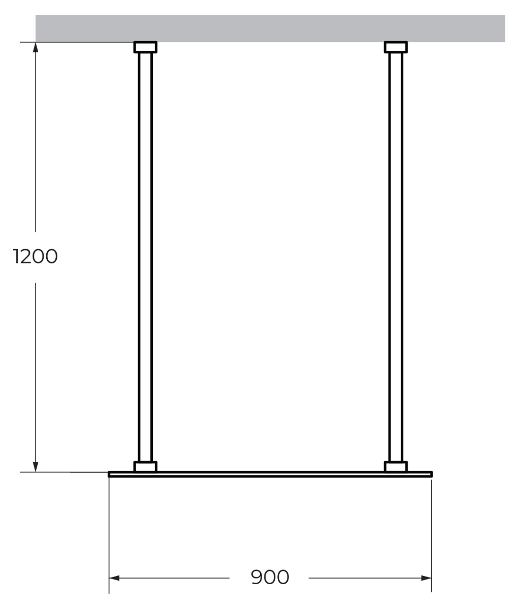 Душевая перегородка CEZARES LIBERTA-L-2-90-120 схема 22