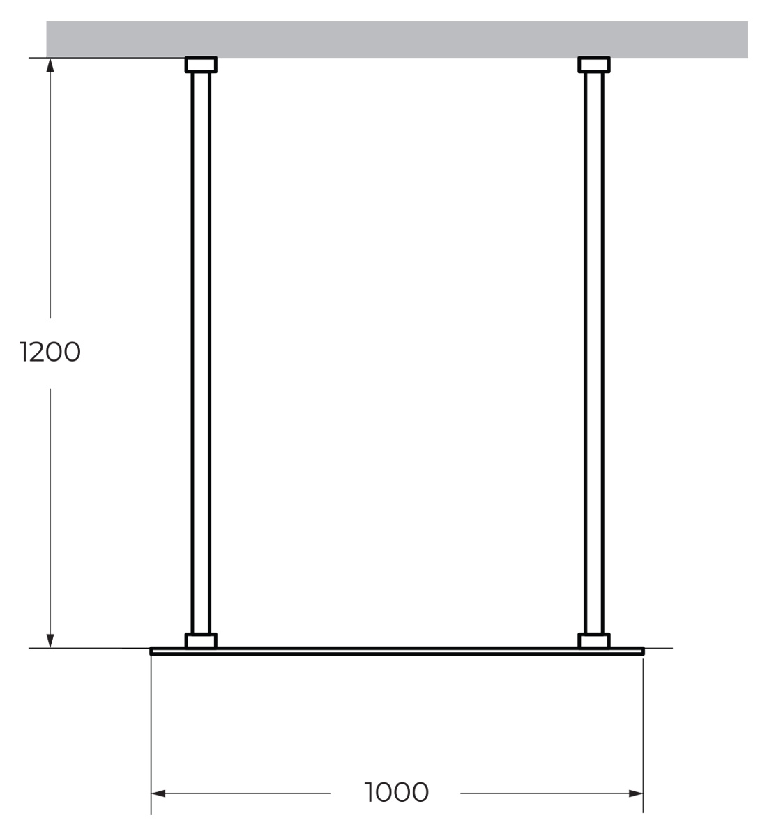 Душевая перегородка CEZARES LIBERTA-L-2-100-120 схема 11