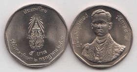 Таиланд 5 бат "42 года правления Короля Рамы IX" 1988 UNC