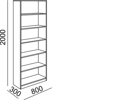 Остин М08 Стеллаж 800