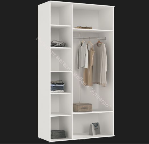 Шкаф 3-х створчатый "Норд" Дуб крафт белый