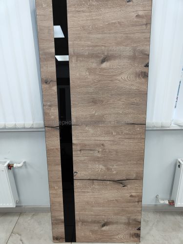 ПАЛЕРМО 45 ЧЁРНОЕ СТЕКЛО Дуб пацифик