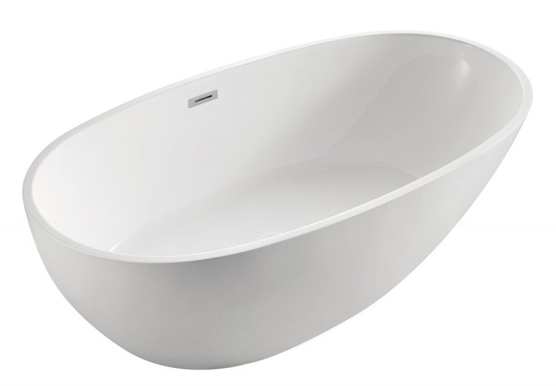 Ванна акриловая Azario LEEDS 1685х840х580, свободностоящая, LEE17085