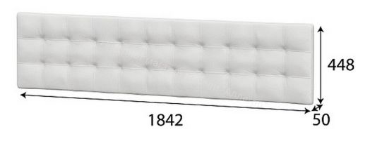 Щит мягкий Александрия ЩМ-101 для кровати КР-101 Серия 3 Бежевый