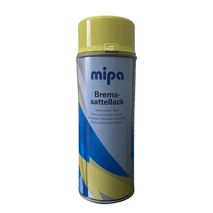 Mipa Bremssattellackspray Краска для тормозных суппортов жёлтая аэрозоль, объем 400мл.