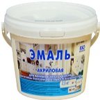 Эмаль для Ванных Комнат и Кухонь КБС 5кг Акриловая, Глянцевая, без Запаха.