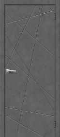 Межкомнатная Дверь с Экошпоном Bravo Граффити-5.Д Slate Art 800x2000мм (Полотно 1шт) / Браво.