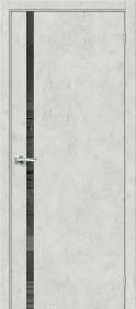 Межкомнатная Дверь с Экошпоном Bravo Браво-1.55 Look Art / Mirox Grey 800x2000мм (Полотно 1шт) / Браво.