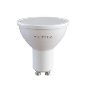 Лампа Диммируемая Светодиодная Voltega Sofit dim GU10 6W 4000K 8458 Белая, Пластик / Вольтега.