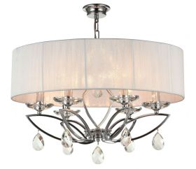 Люстра Подвесная Maytoni Miraggio MOD602-06-N Хром, Белый.