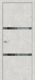 Межкомнатная Дверь с Экошпоном Bravo Браво-2.55 Look Art / Mirox Grey 900x2000мм (Полотно+Коробка+5 Наличников) / Браво.