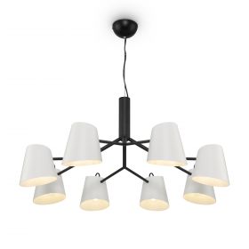 Люстра Подвесная Freya Nordic FR5127PL-08B Черный, Металл / Фрея.