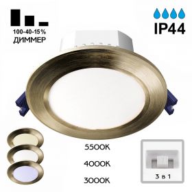 Встраиваемый Светильник Citilux Акви CLD008113V LED Бронза / Ситилюкс.