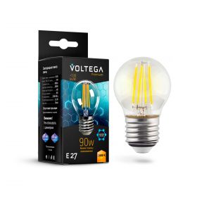Лампа Филаментная Voltega Globe E27 9W 2800K Graphene 7138 Прозрачная, Стекло / Вольтега.