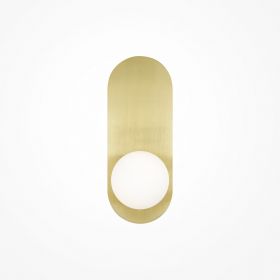 Светильник Настенный Maytoni Bao MOD419WL-01G Золото, Белый.