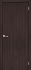 Межкомнатная Дверь с Экошпоном Bravo Браво-0 Wenge Melinga 600x2000мм (Полотно+Коробка+5 Наличников) / Браво.