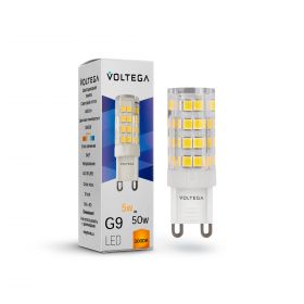 Лампа Светодиодная G9 5W, 460 Lm, 3000K, 220V IP20 Voltega Capsule G9 7185 Прозрачный, Керамика / Вольтега.