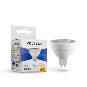 Лампа Светодиодная Voltega Sofit GU5.3 7W 2800K 7062 Белая, Алюминий / Вольтега.