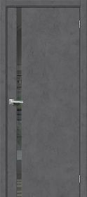 Межкомнатная Дверь с Экошпоном Bravo Браво-1.55 Slate Art / Mirox Grey 800x2000мм (Полотно+Коробка+5 Наличников) / Браво.