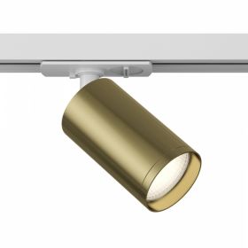 Трековый Светильник Maytoni Technical Focus S TR020-1-GU10-WBS Белый и Латунь, Алюминий.