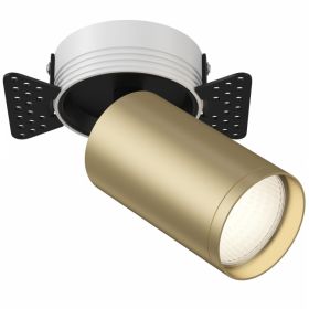 Встраиваемый Светильник Maytoni Technical FOCUS S C058CL-1BMG Черный и Матовое Золото, Алюминий.