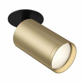 Встраиваемый Светильник Maytoni Technical FOCUS S C049CL-1BMG Черный и Матовое Золото, Алюминий.