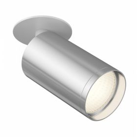 Встраиваемый Светильник Maytoni Technical FOCUS S C049CL-1WCH Белый и Хром, Алюминий.