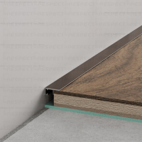 Микроплинтус Respect Standart 7753 орех RAL 9006
