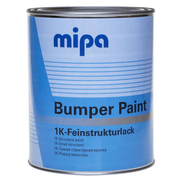 Mipa Bumper Paint 1K Структурная краска для бампера чёрная, объем 500мл.