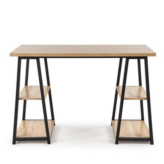 Стол письменный, компьютерный B44 (дуб сонома/черный)