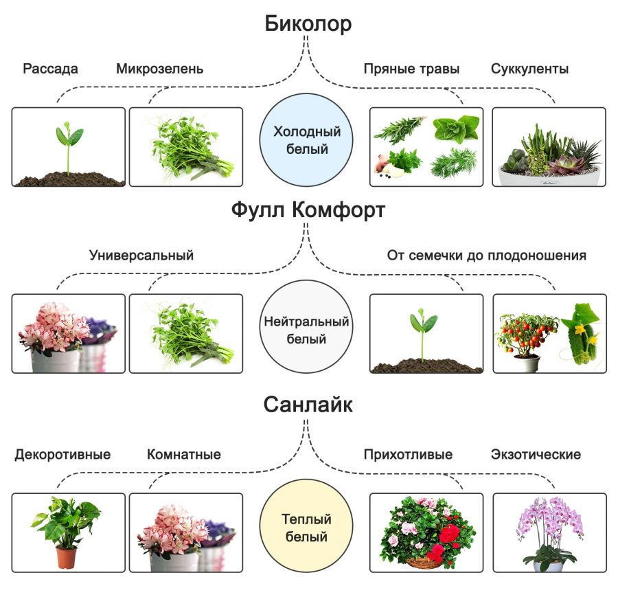 Фитолампа светодиодная МИНИФЕРМЕР Е27 SMD 12W (спектр на выбор)