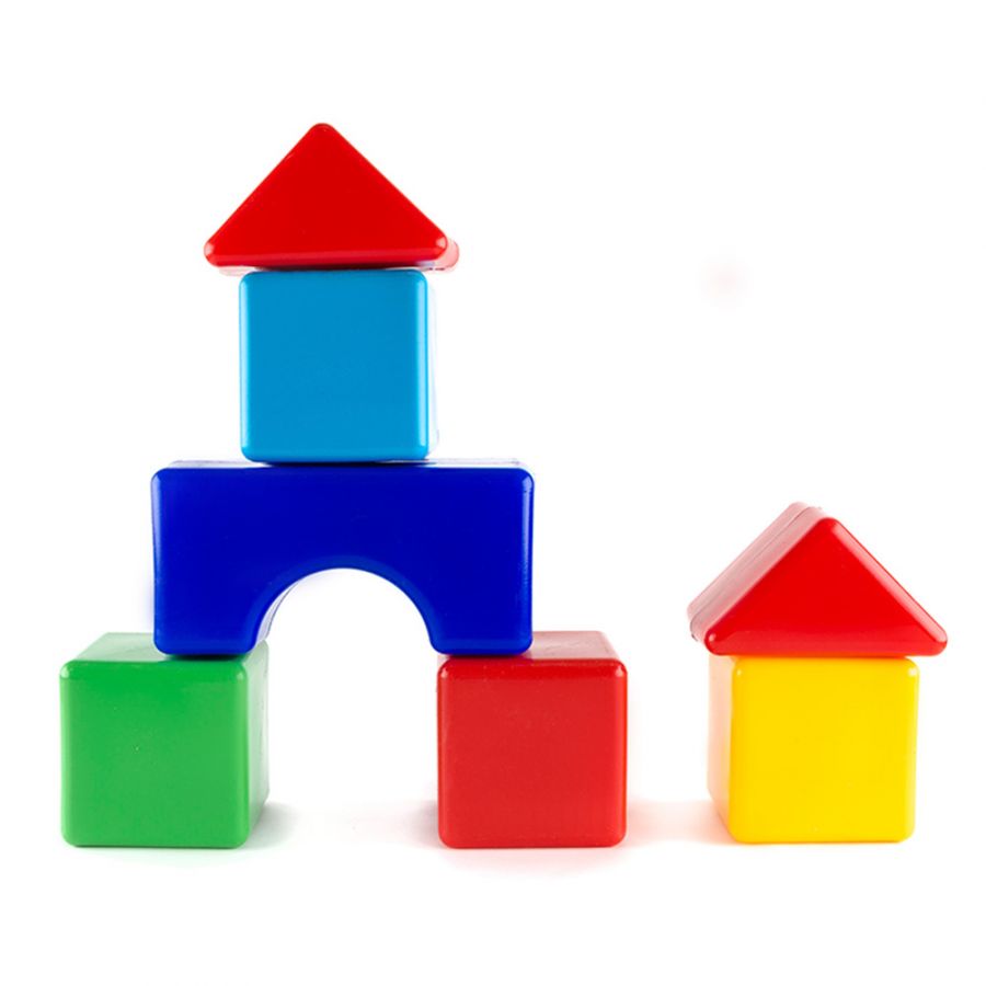 Набор кубиков "Стройка" (кубик 10х10 см)