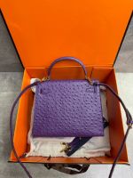 Сумка HERMES KELLY Ostrich страус 28 см золото
