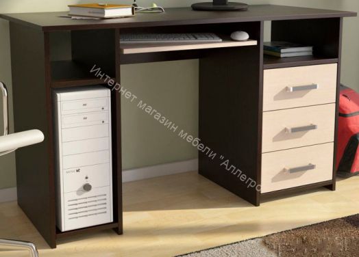 Стол компьютерный "ПКС-4" Венге/Дуб белфорд