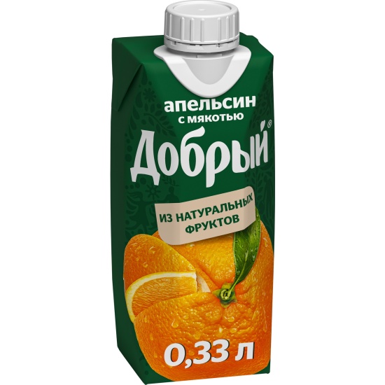 Нектар Добрый Апельсин, 0.33л/1л/2л