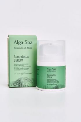 Alga Spa Высококонцентрированная детокс-сыворотка для жирной и проблемной кожи на основе живой суспензии микроводоросли Chlorella