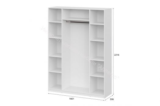 Ящик в Шкаф ШК 5 (1600,1200,800) Белый текстурный