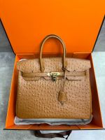 Сумка HERMES Birkin страус 35 см золото