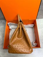 Сумка HERMES Birkin страус 35 см золото
